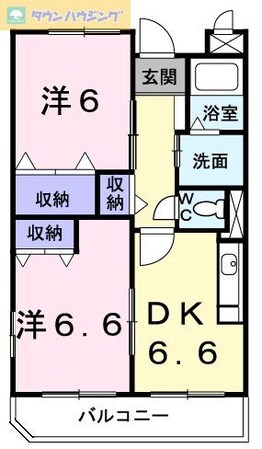 アヴェニュー　Ｋの物件間取画像